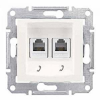 

SDN4201147 Телеф. розетка 2 поста. бежевый Schneider Electric, Sedna SDN4201147