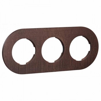 33803802 Рамка DO Darkened beech 3-постовая Fontini фото