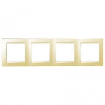 1500640-031 Рамка универсальная, 4 поста, слоновая кость Simon 15 фото