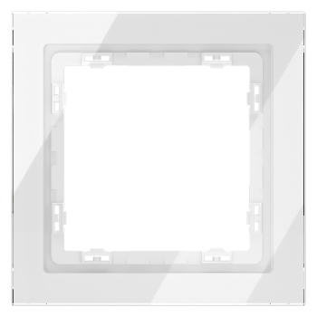 Рамка на 1 пост, белый, стекло Voltum S70 VLS110101 фото