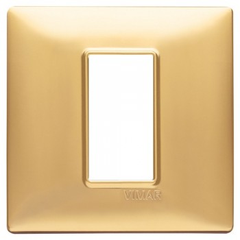 14641.25 Рамка Plana Золото матовое 1 модуль Vimar фото