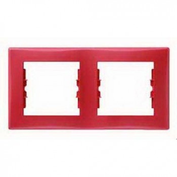 SDN5800341 Рамка Sedna Красный 2-постовая Schneider Electric фото
