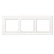 EPD483WWM Рамка термопласт; белый матовый 3-постовая Jung фото