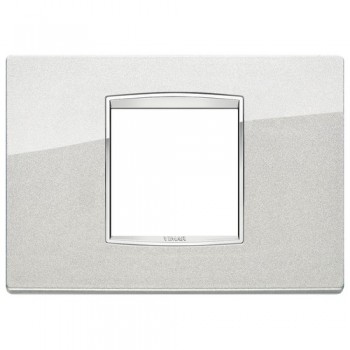 20652.C10 Рамка Eikon Chrome Classica Серебряный металлик 2 модуля Vimar фото