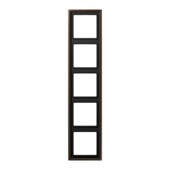 ME2985AT Рамка LS 990 Античная латунь 5-постовая Jung фото