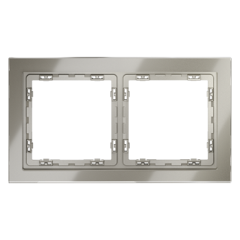 Рамка на 2 поста, шелк, стекло Voltum S70 VLS110204 фото