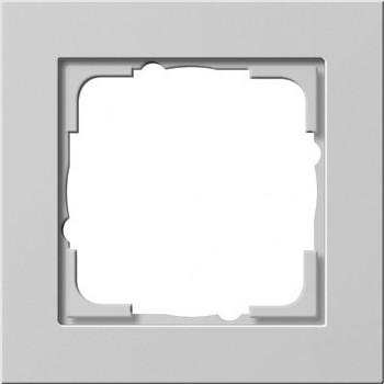 021137 Рамка Gira E2 Серый матовый 1-постовая фото