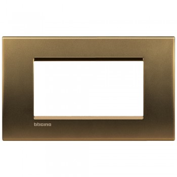 LNA4804BZ Рамка LivingLight Квадрат Бронза 4 модуля Bticino фото