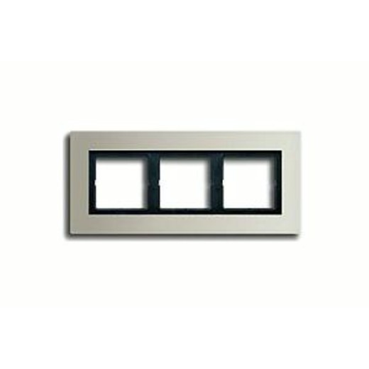 

LSP983ES Рамка LS Plus Сталь 3-постовая Jung, LS Plus LSP983ES