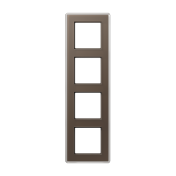 Рамка 4-ная, стекло цвет мокко Jung A VIVA  AV584GLMMO фото