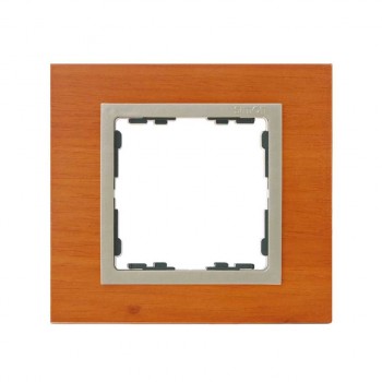 82917-67 Рамка декоративная, 1 пост, Simon 82 Nature, Дерево, вишня-шампань фото