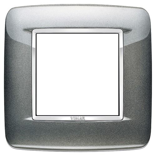 

20672.C09 Рамка Eikon Chrome Round Серый металлик 2 модуля Vimar, Eikon Chrome 20672.C09