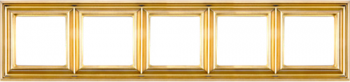 EPD485GO Рамка Eco Profi Deco золото 5-постовая Jung фото