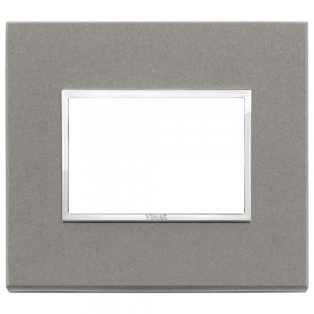 21653.53 Рамка Eikon Evo Серый кварц 3-модульная Vimar фото