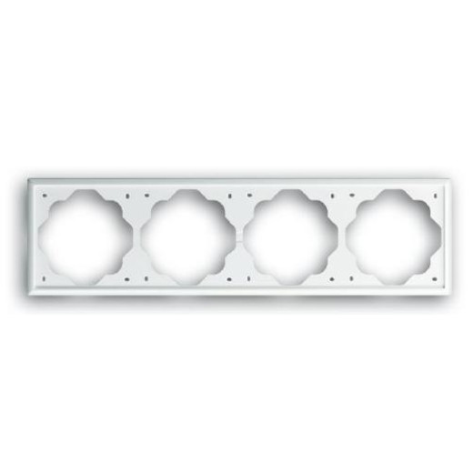 

1724-74-507 Рамка Impuls Альпийский белый 4-постовая ABB, Impuls 1724-74-507
