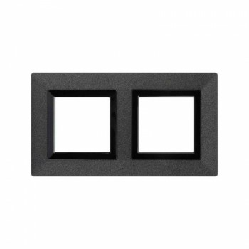 Рамка из металла графитовая 4 модуля DKC Avanti 4407854 фото