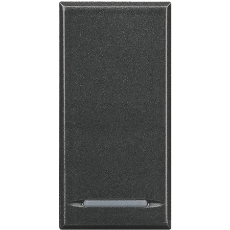 

HS4055A Axolute Кнопка,10А, 1 модуль, авт.клеммы,цвет антрацит Bticino, Axolute Овал HS4055A