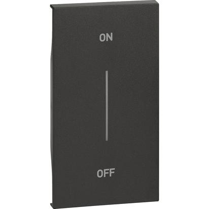 

Bticino Living Now - накладка MH ON-OFF 2 черн. KG01MH2AG, Living Now KG01MH2AG