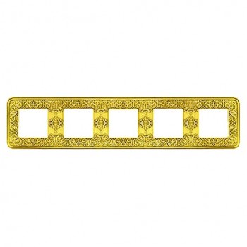 FD01375OB Рамка Emporio Bright Gold 5-постовая Fede фото