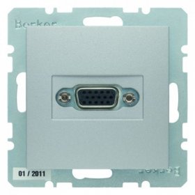 

3315401404 BMO VGA B.x цвет: алюминевый матовый Berker, S.1 3315401404