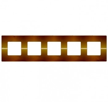 FD01405CB Основа рамок Belle Epoque Metal Bright chrome 5-постовая гор/верт. Fede фото