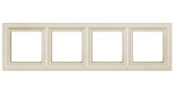 EPD484 Рамка ECO Profi Deco Бежевый 4-постовая гор/верт. Jung фото
