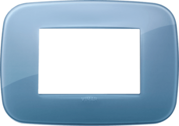 19683.64 Рамка Arke Round Ультрамарин 3-модульная Vimar фото