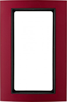 13093012 Рамка с большим вырезом B.3 Красный / Антрацит 2-постовая Berker фото