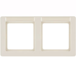 10226012 Рамка с полем для надписей Q.1 Белый с эффектом бархата 2-постовая Berker фото