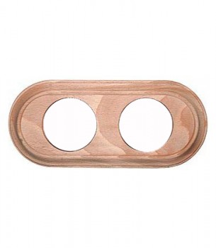 35802002 Рамка Venezia Oval Натуральное дерево 2-постовая Fontini фото