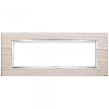 20657.C32 Рамка Eikon Chrome Classica Дуб выбеленый 7 модулей Vimar фото