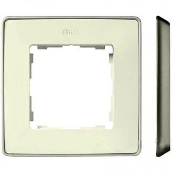 8201610-248 Рамка декоративная, 1 пост, Select, Simon 82 Detail, слоновая кость-шампань фото