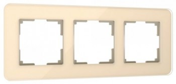 W0032443 Рамка на 3 поста (айвори) Elite Werkel a057884 фото