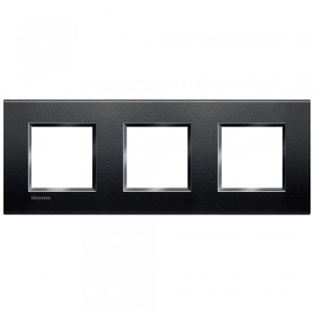 LNA4802M3AR Рамка LivingLight Квадрат Антрацит 2+2+2 модуля Bticino фото