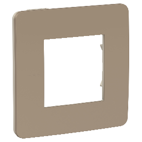 NU280227 Рамка Unica Studio Color Песочный / Бежевый 1-постовая Schneider Electric фото