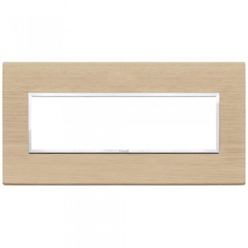 21657.32 Рамка Eikon Evo дуб 7 модулей Vimar фото