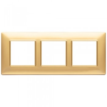 14646.25 Рамка Plana Золото матовое 6 модулей Vimar фото