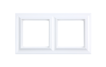 EPS482WWM Рамка ECO Profi Standart Белый матовый 2-постовая Jung фото