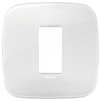 19671.B66 Рамка Arke Round Total Look Ледяной 1 модуль Vimar фото