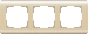W0032111 Рамка на 3 поста  (шампань) Stream Werkel a051274 фото