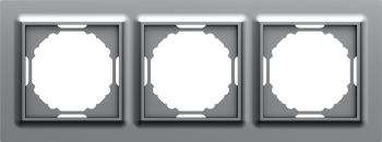 Рамка 3-я, матовый серый Donel A07 WAVE DEW21340 фото