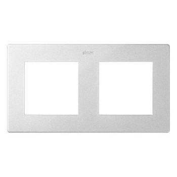 2400620-033 Рамка на 2 поста, алюминий Simon 24 фото