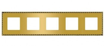 FD01215OR Рамка Toledo Real Gold 5-постовая Fede фото