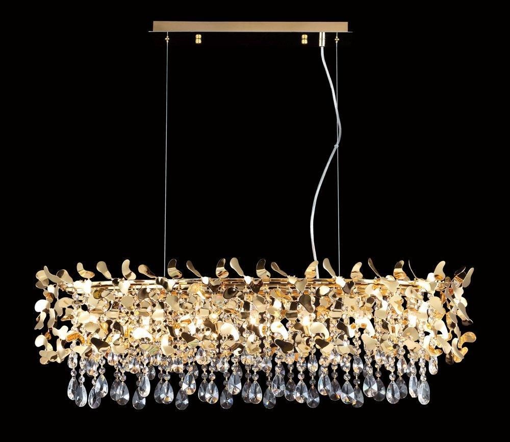 

Подвесной светильник Crystal Lux Romeo SP8 Gold L1000, Золотой, Romeo Romeo SP8 Gold L1000