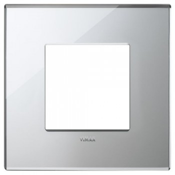 22642.75 Рамка Eikon EXE Серебро ледяное 2-модульная Vimar фото