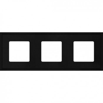 FD01603BK Рамка New Marco Черный 3-постовая Fede фото