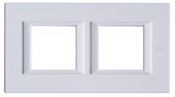 HA4802M2HHD Рамка Axolute Квадрат Белый 2+2 модуля Bticino фото