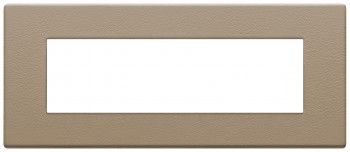 22657.21 Рамка Eikon EXE Саванна бежевый 7-модульная Vimar фото