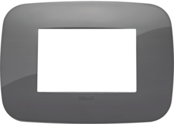 19683.82 Рамка Arke Round Серый 3-модульная Vimar фото