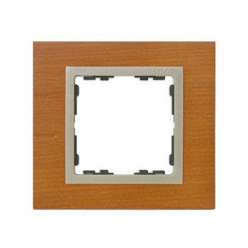 82917-66 Рамка декоративная, 1 пост, Simon 82 Nature, Дерево, дуб-шампань фото